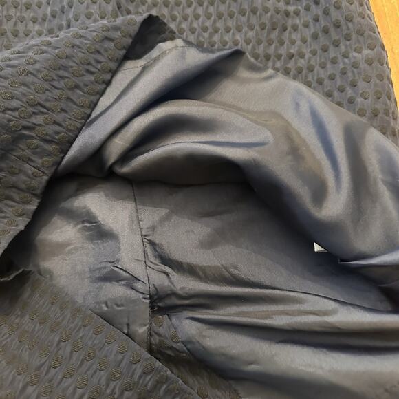 Boden Size 4 Pencil Dress Belted Midi Swiss Dots Navy Blue Classic Preppy - Picture 14 of 16